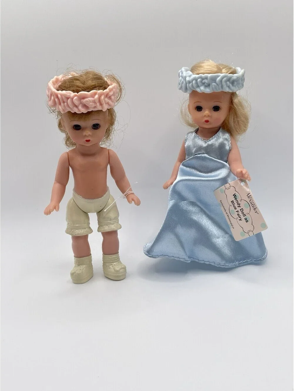 2003-04 McDonald's Madame Alexander Flower Girl & Blue Fairy Wendy Doll Set 2